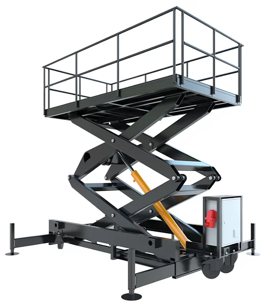 Мобильный ножничный подъемник 10000 кг, 6 м Фото в Казани